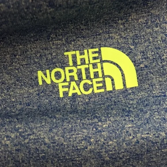 Women's The North Face Logo Long Sleeve Hoodie Sweatshirt Size Medium Blue - Picture 5 of 5